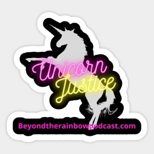 Unicorn Justice Sticker